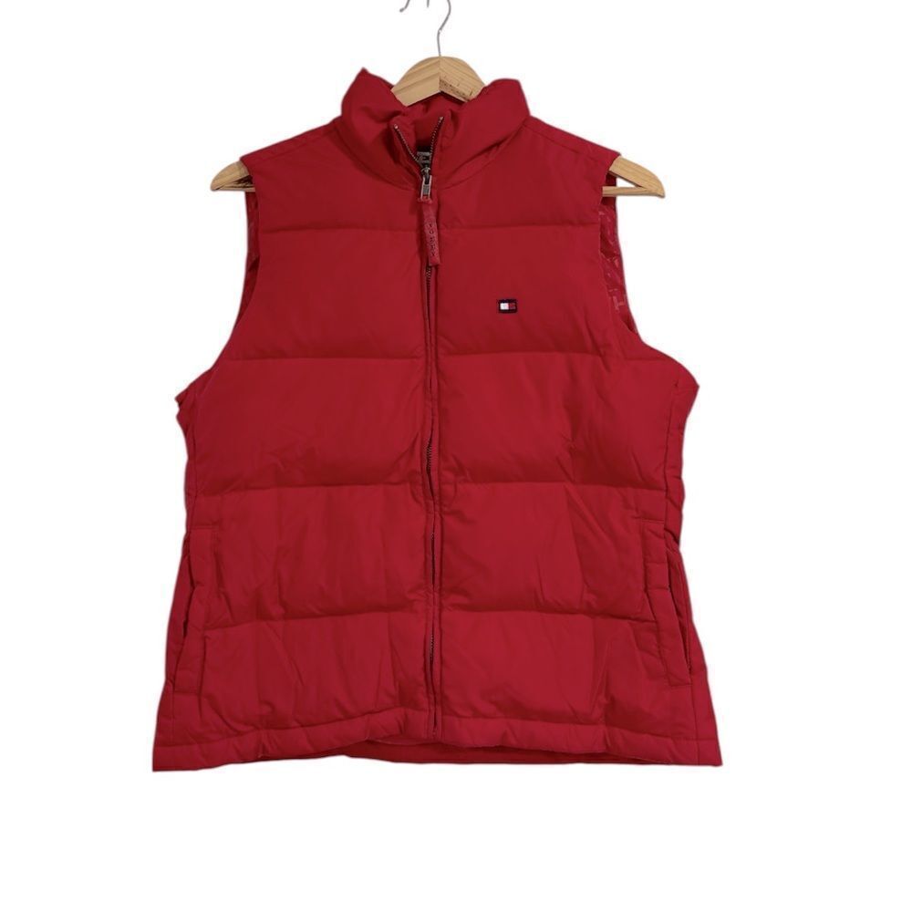Tommy Hilfiger Bold Red Quilted Vest